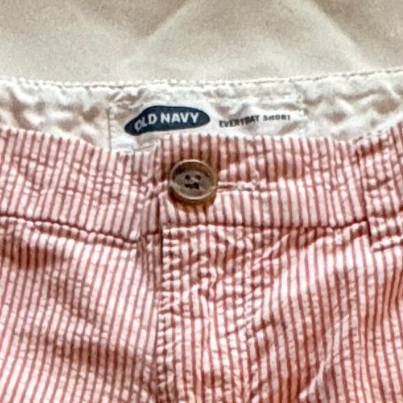 Old Navy Coral Stripe Women’s Casual Shorts - Picture 9 of 10